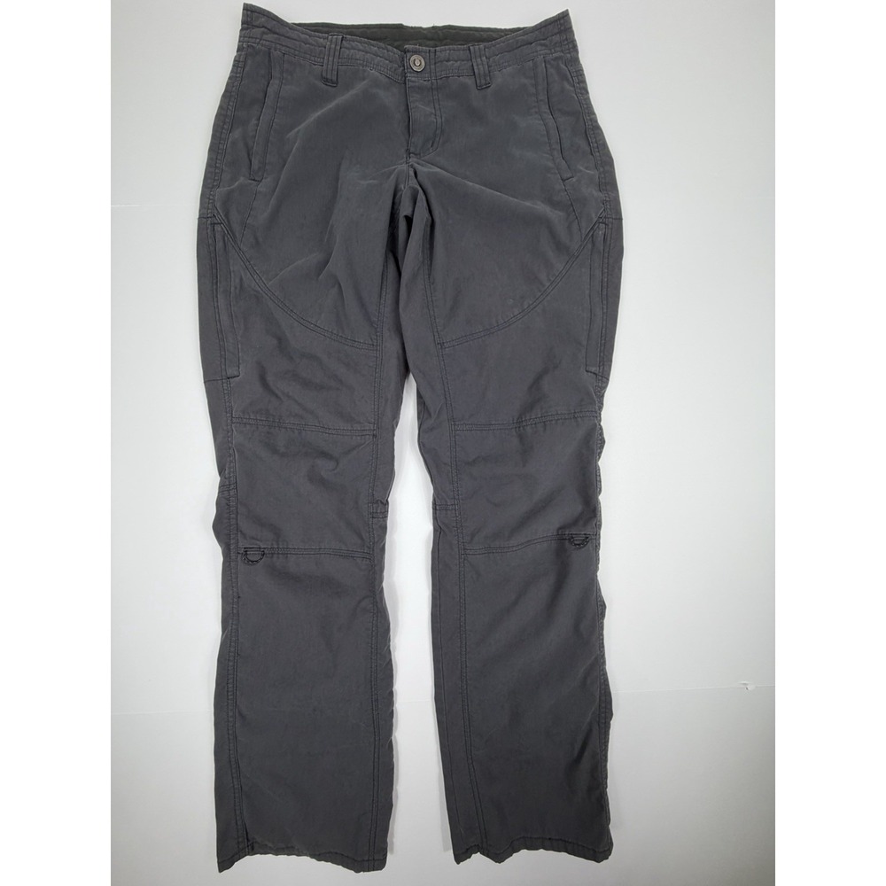 Kuhl Women's Hiking Pants Size 10 Reg Gray Outdoor Cargo Trail Utility Straight - Picture 5 of 11